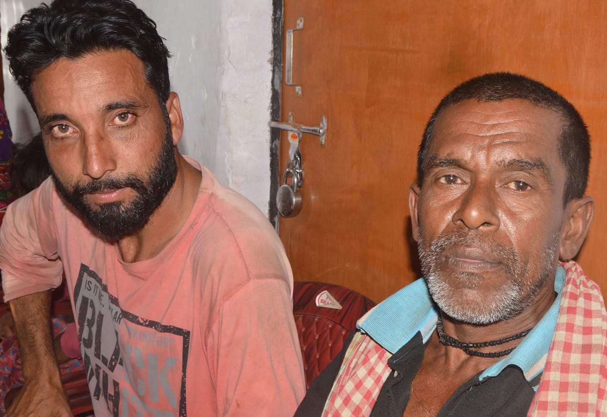 The branch of the tree gave support, then two people came as messengers and saved us