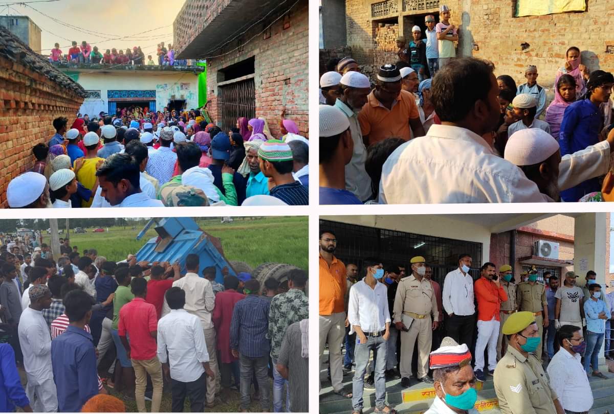 funeral of three teenagers came together village cried in sant kabir nagar