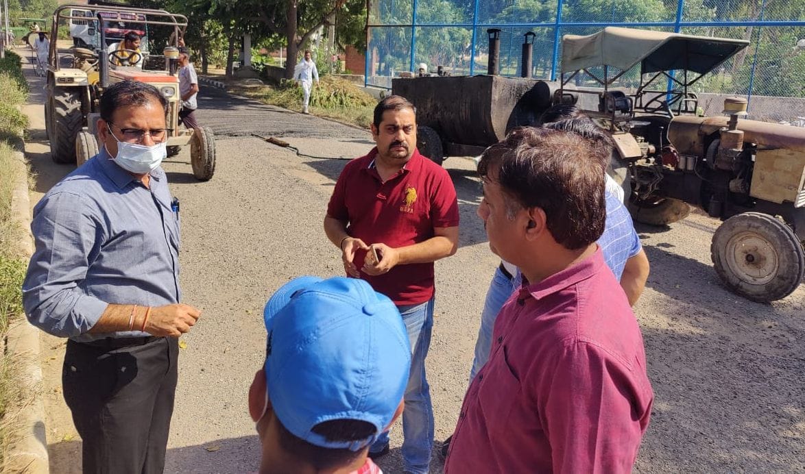 Administrator in action as soon as he took charge, instructions were given to inspect development works