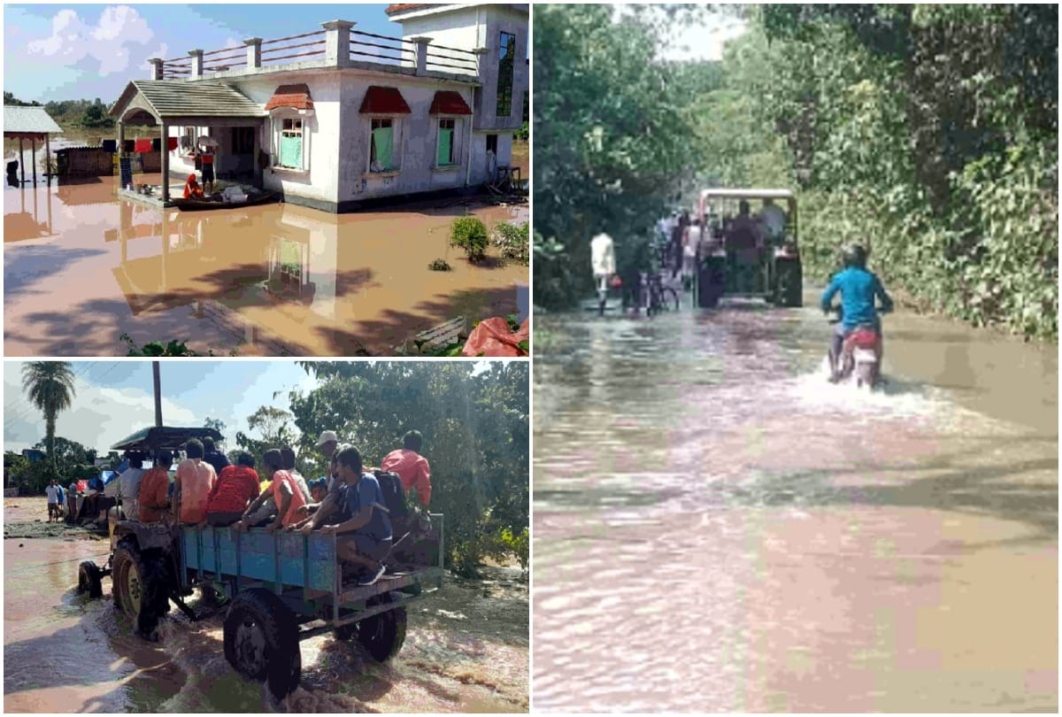 Pilibhit flood news update many people affected rise in water level of river sharda
