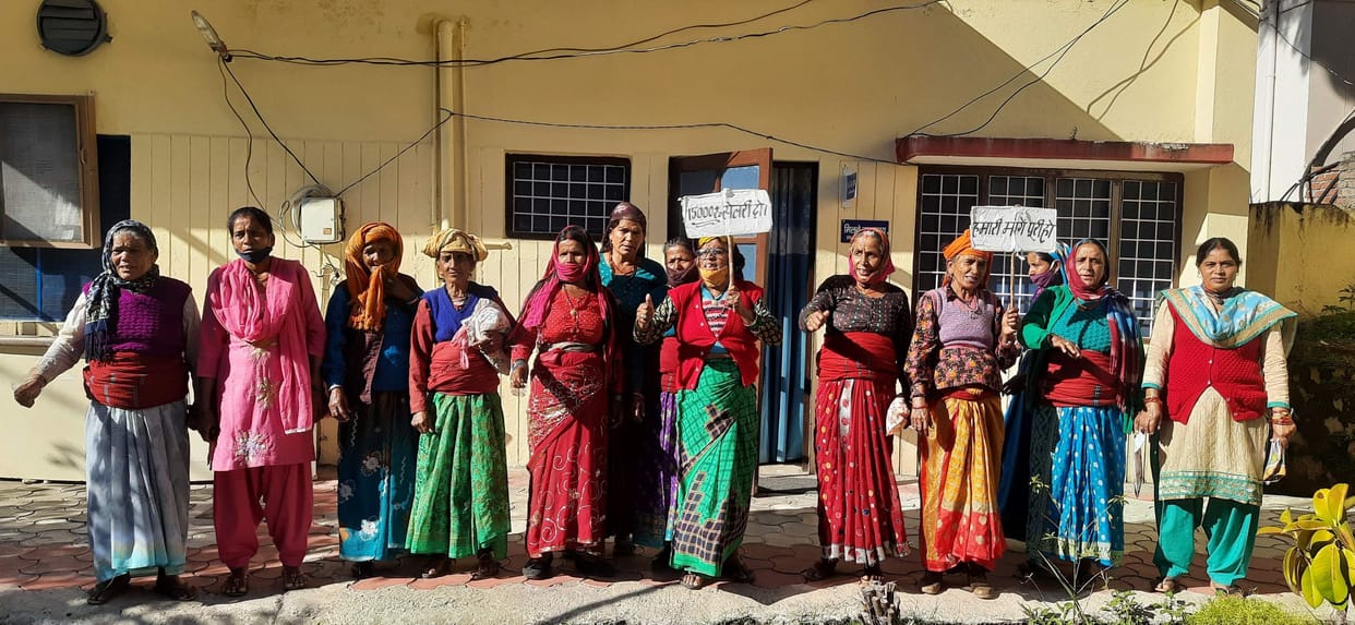Part time midwives took out a procession
