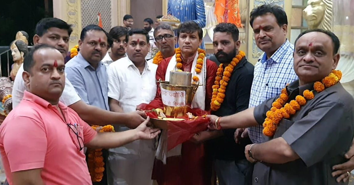 Akhand Jyoti reached Kaithal from Agroha Dham