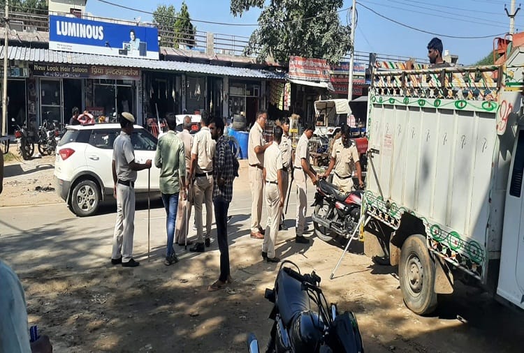 Farmers attack on police in Narnauls Nangal Choudhary