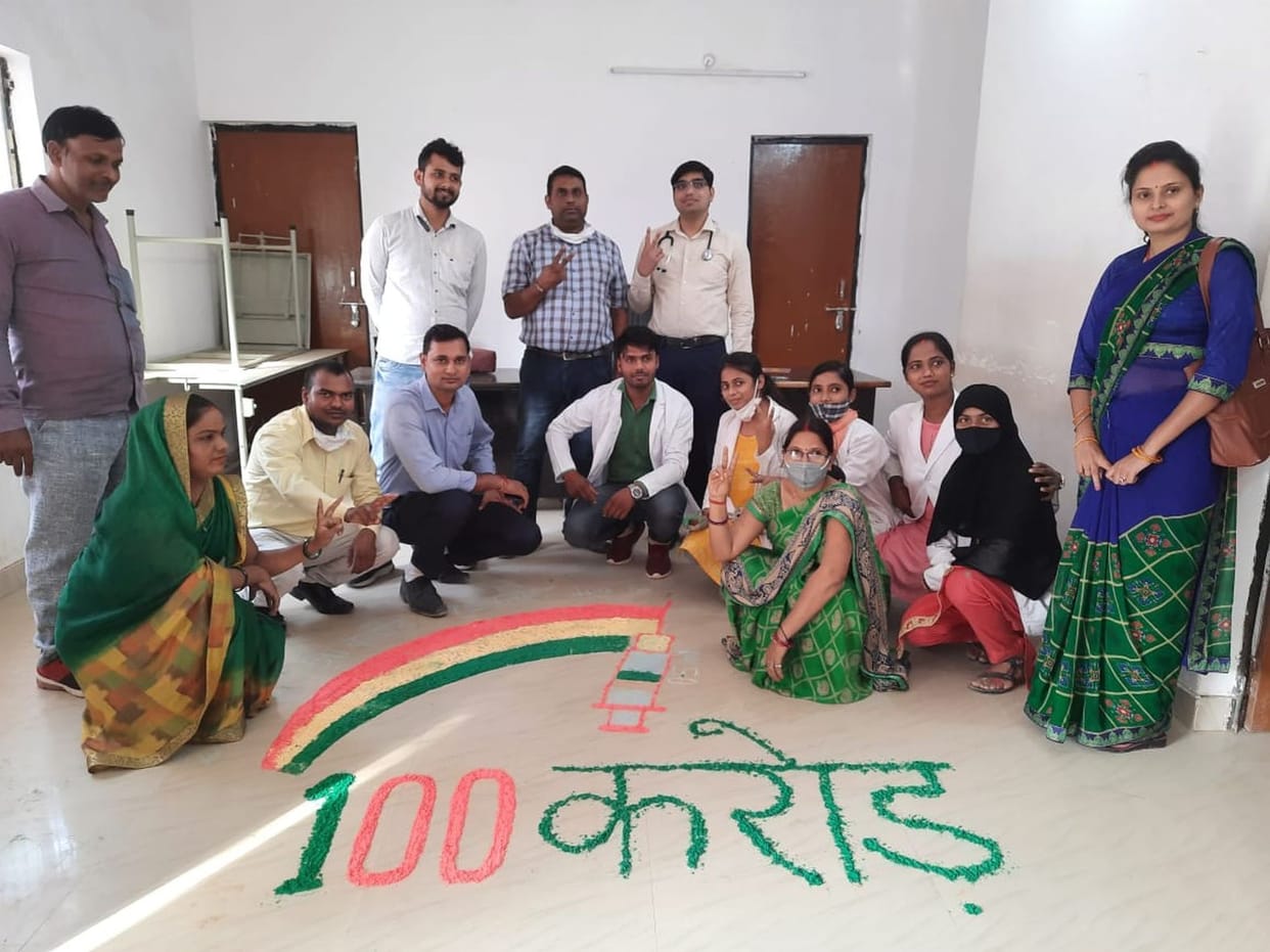 Celebration of 100 crore doses of corona vaccine