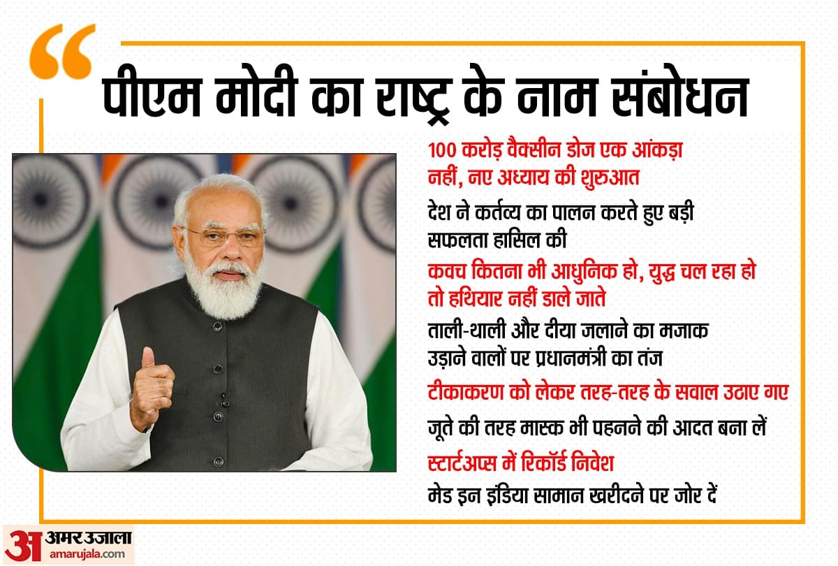 PM Modi Speech Today: Main Points Of Prime Minister Narendra Modi's Address to The Nation
