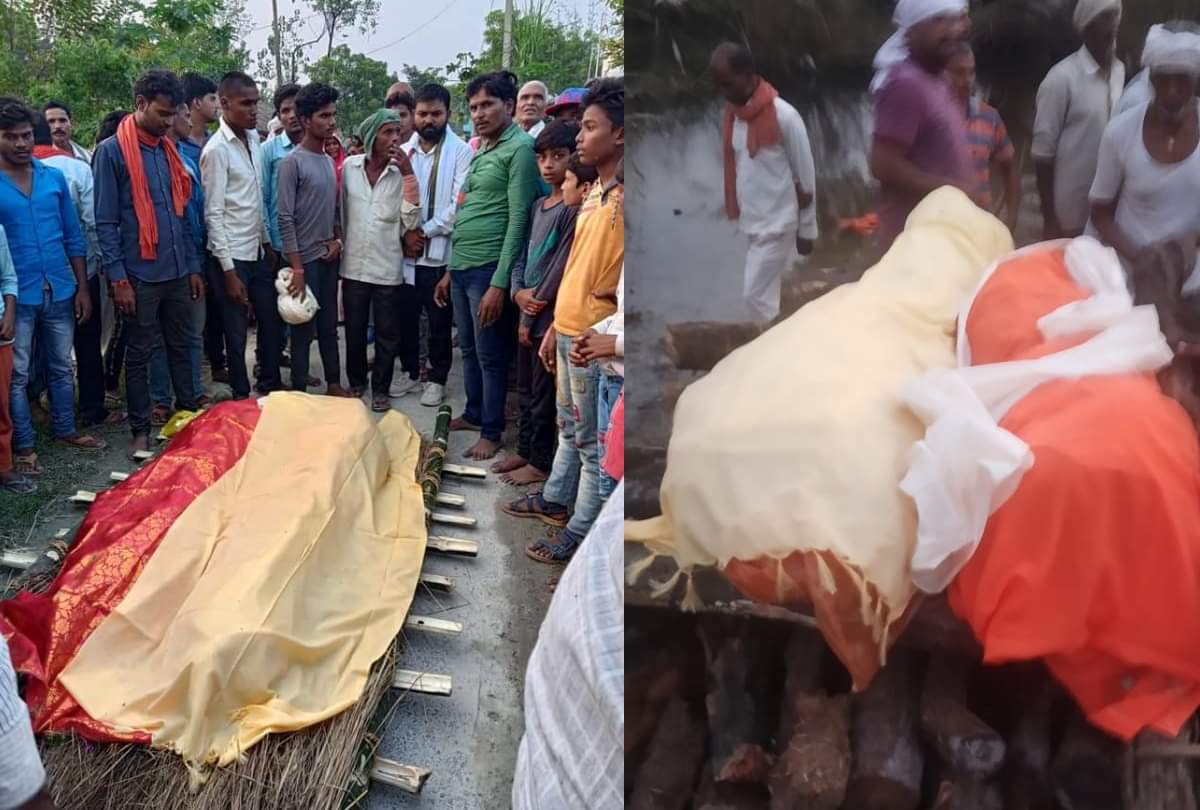 Son and daughter-in-law came out on shoulders of elderly father