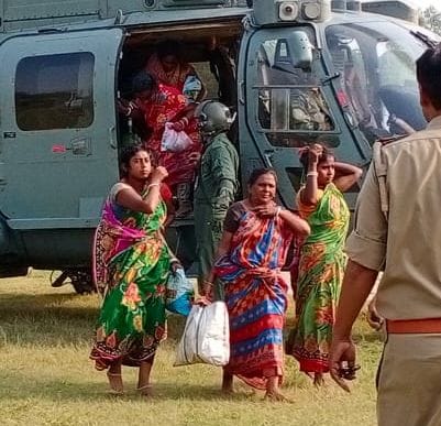 Air Force rescued 14 people from helicopter