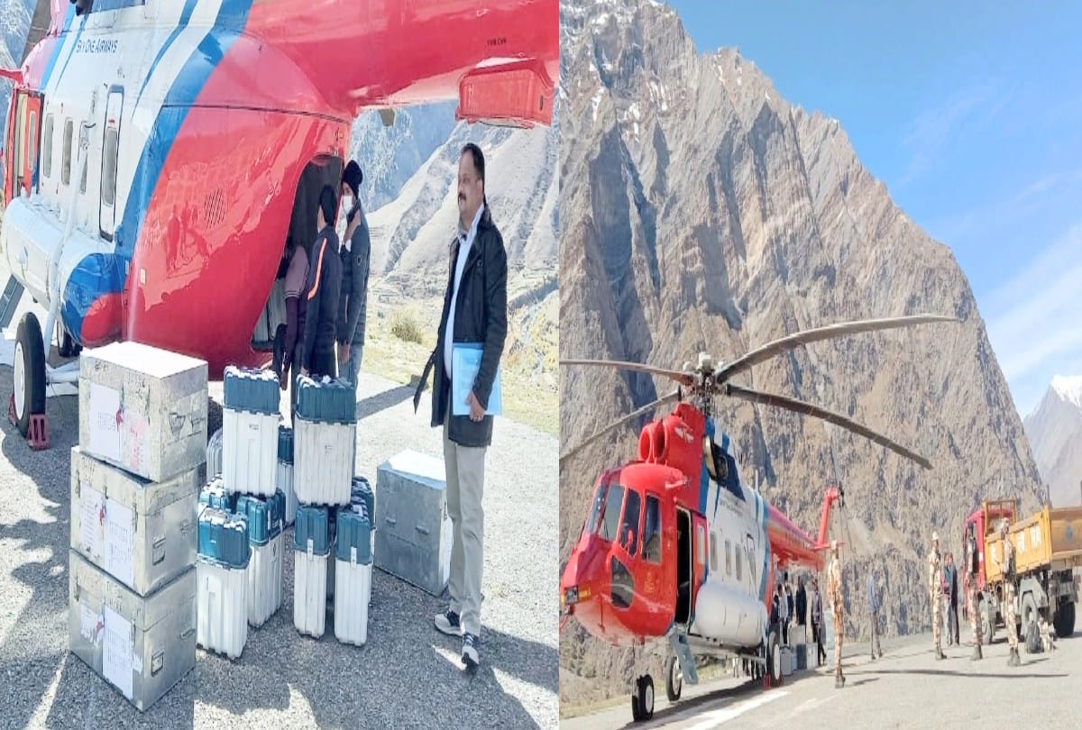 Mandi byelection: 40 EVMT sent to Spiti by helicopter