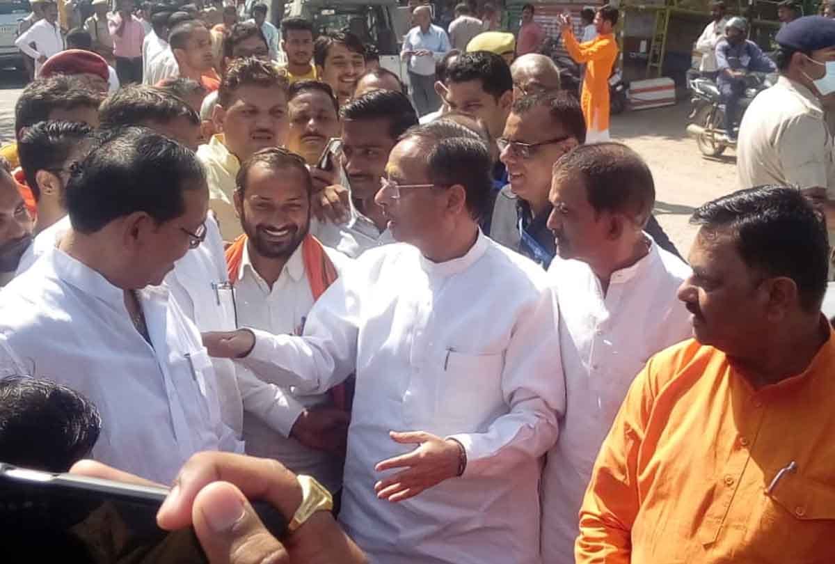 Hamirpur: Deputy CM Dinesh Sharma targeted the opposition parties, said people are being confused