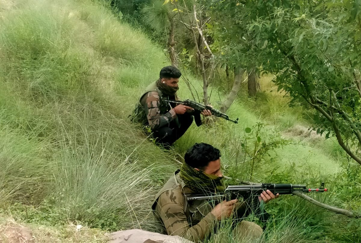 Poonch encounter Arms and ammunition recovered from encounter site during a search operation in Bhatadudia forest