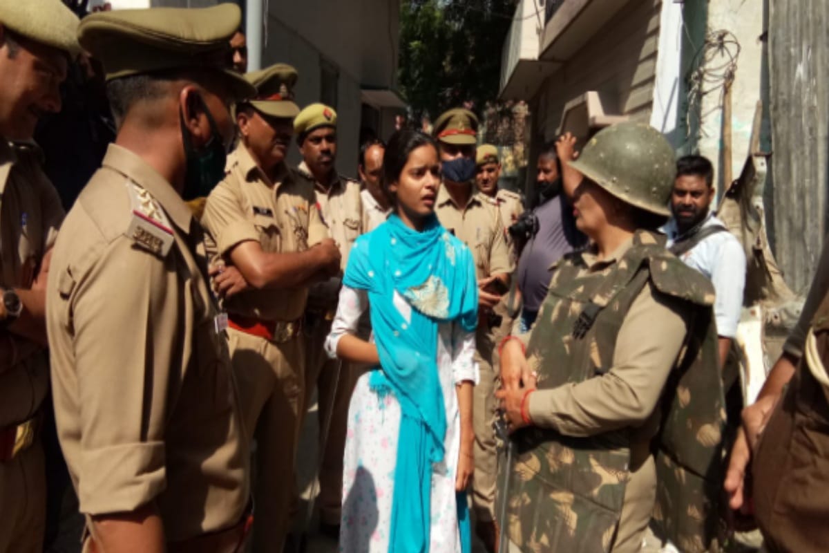 Attachment proceedings amid protests in Sotiganj, heavy police force deployed