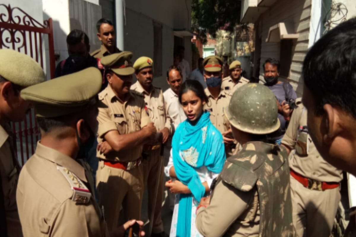 Attachment proceedings amid protests in Sotiganj, heavy police force deployed