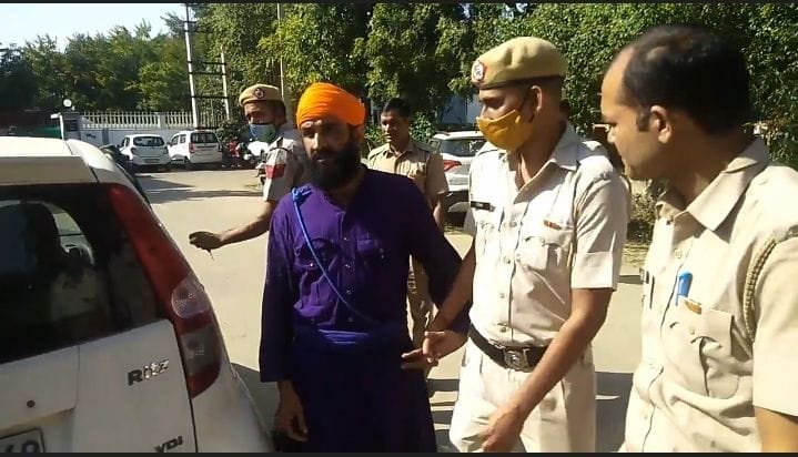 Nihang, accused of attacking poultry farm worker, was taken on one-day remand