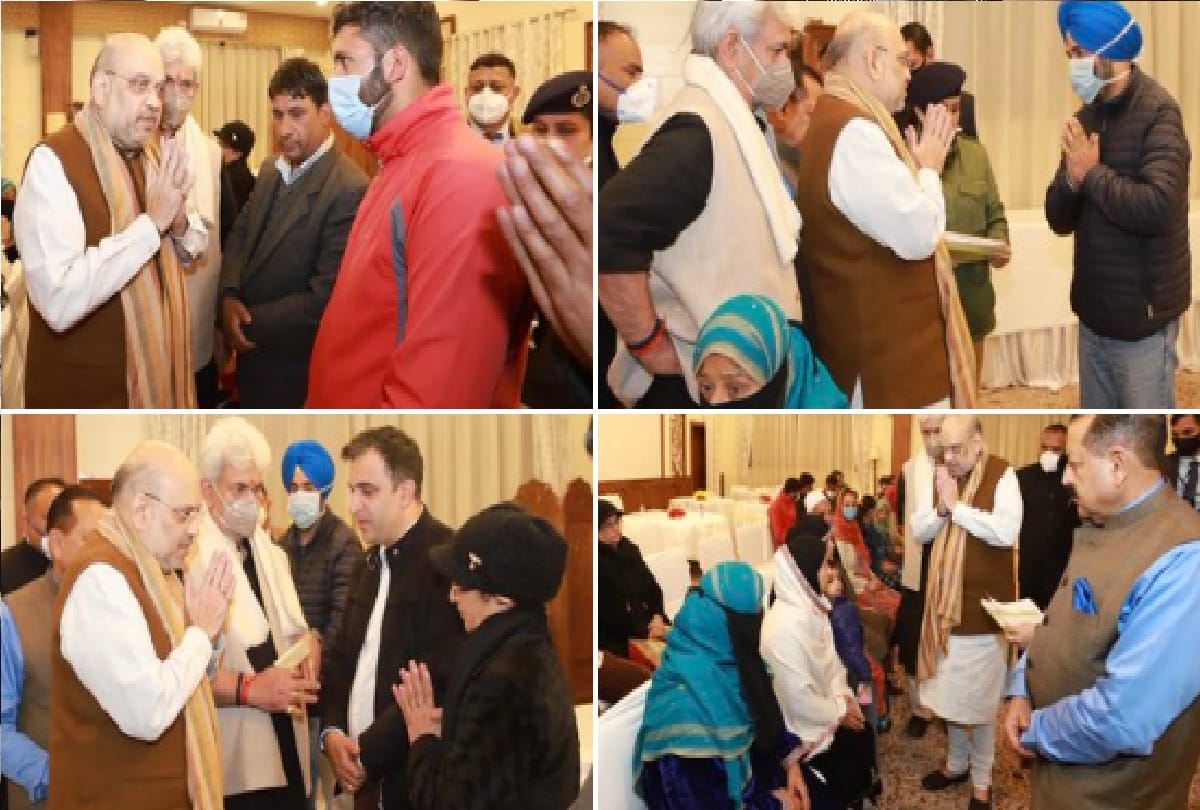 Amit Shah met families of martyrs and slain civilians assured to be with Modi government