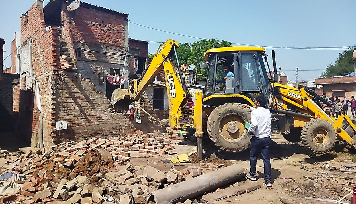 SDM removed encroachment from the cemetery