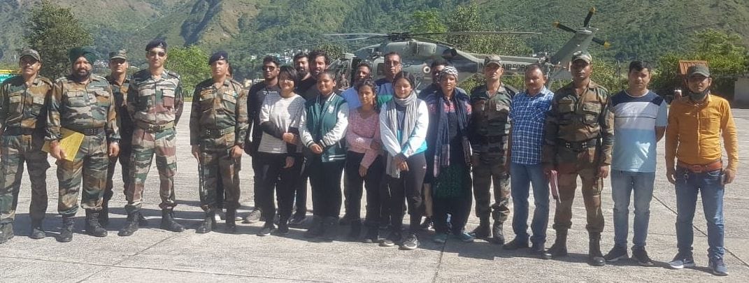 Airlift by airforce From Dharchula