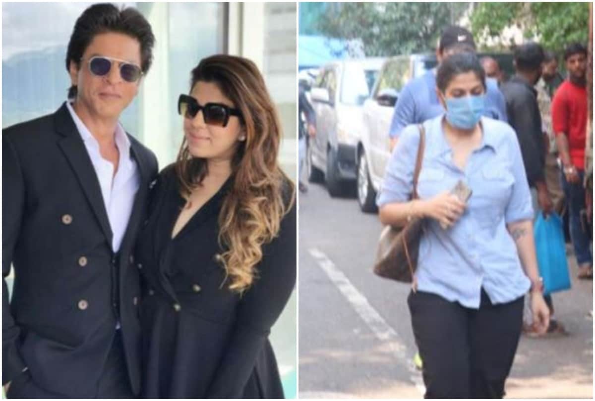 Shahrukh khan manager pooja dadlani visit ncb office seen carrying an envelope