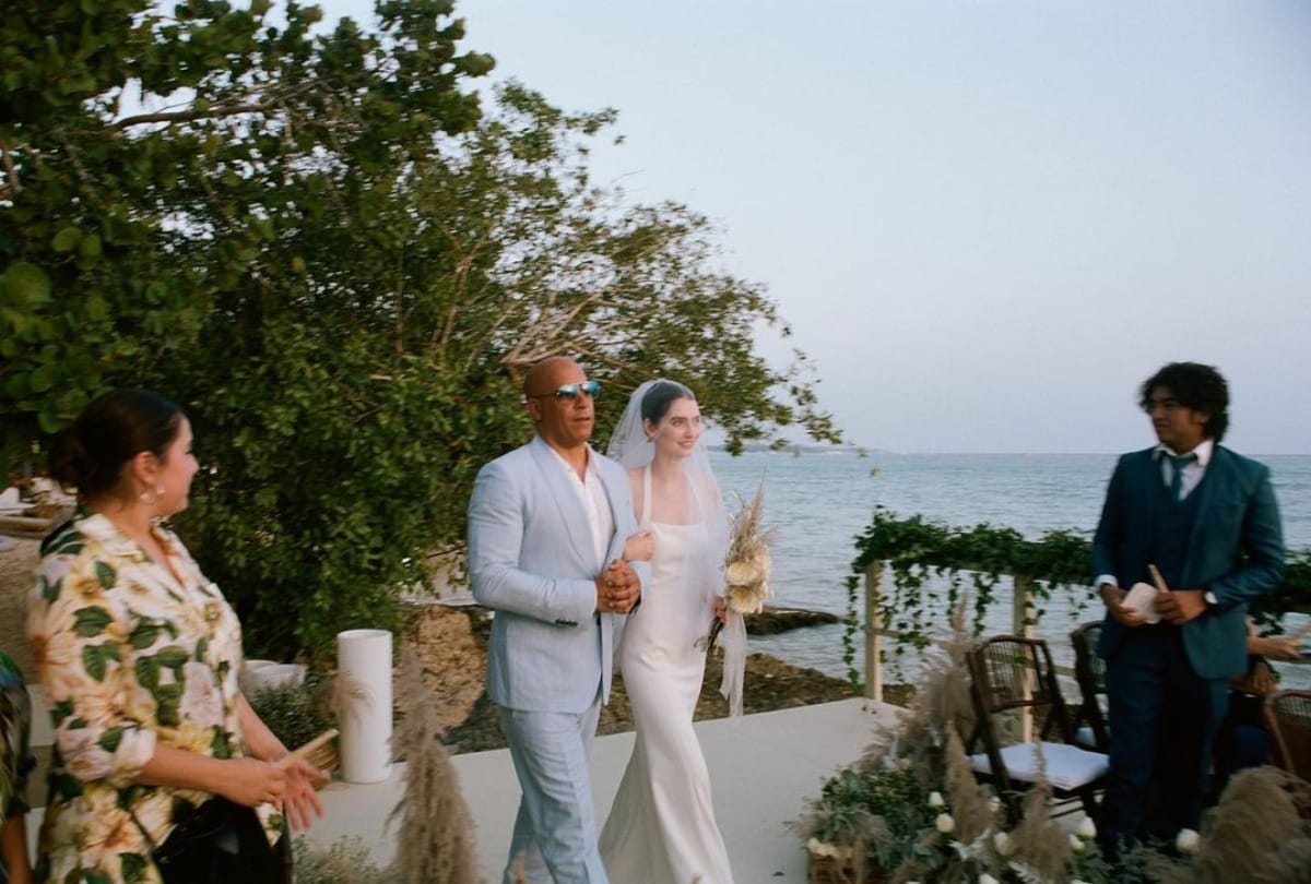 Vin Diesel Plays father for Paul Walker's daughter in her marriage