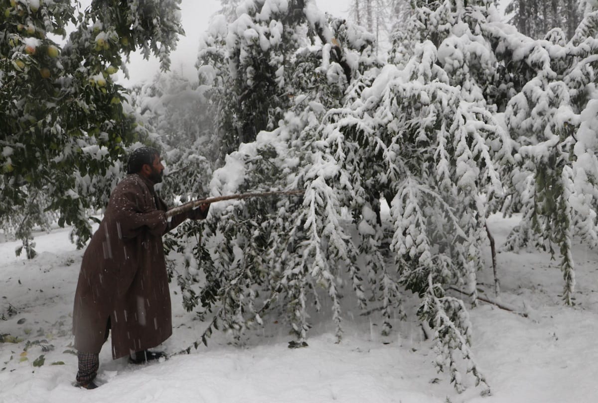 jammu kashmir weather forecast today update rain and snowfall Heavy rain and snowfall warning in parts of Jammu and Kashmir today 