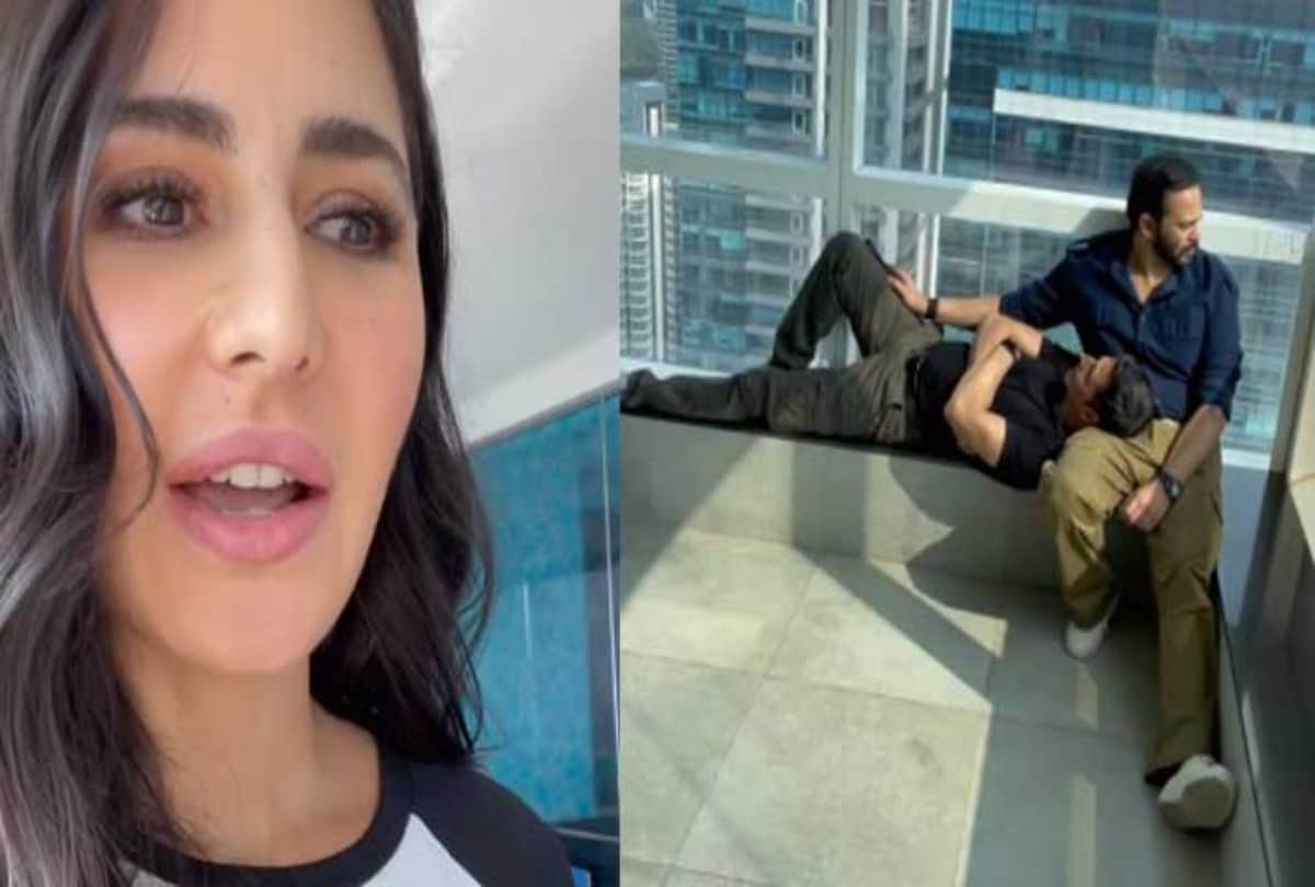 Social media: Katrina Kaif shared a funny video of Akshay Kumar and Rohit Shetty the actor was seen sleeping on the first day of promotion