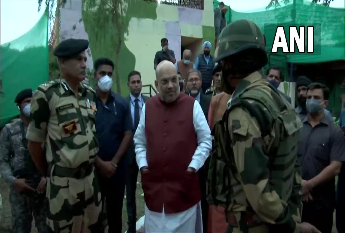 amit shah jammu visit Union Home Minister Amit Shah reached Makwal border in Jammu
