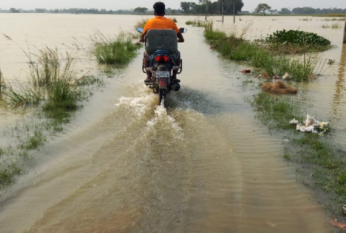 water level of Saryu river broke record reached 57 cm above red mark