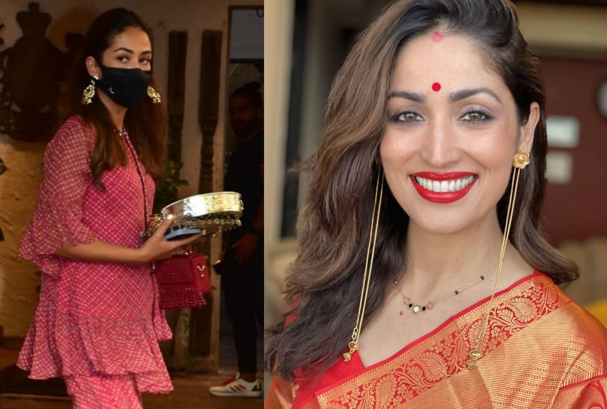 Yami Gautam And Mira Rajput Karwa Chauth 2021 Look Photos Viral