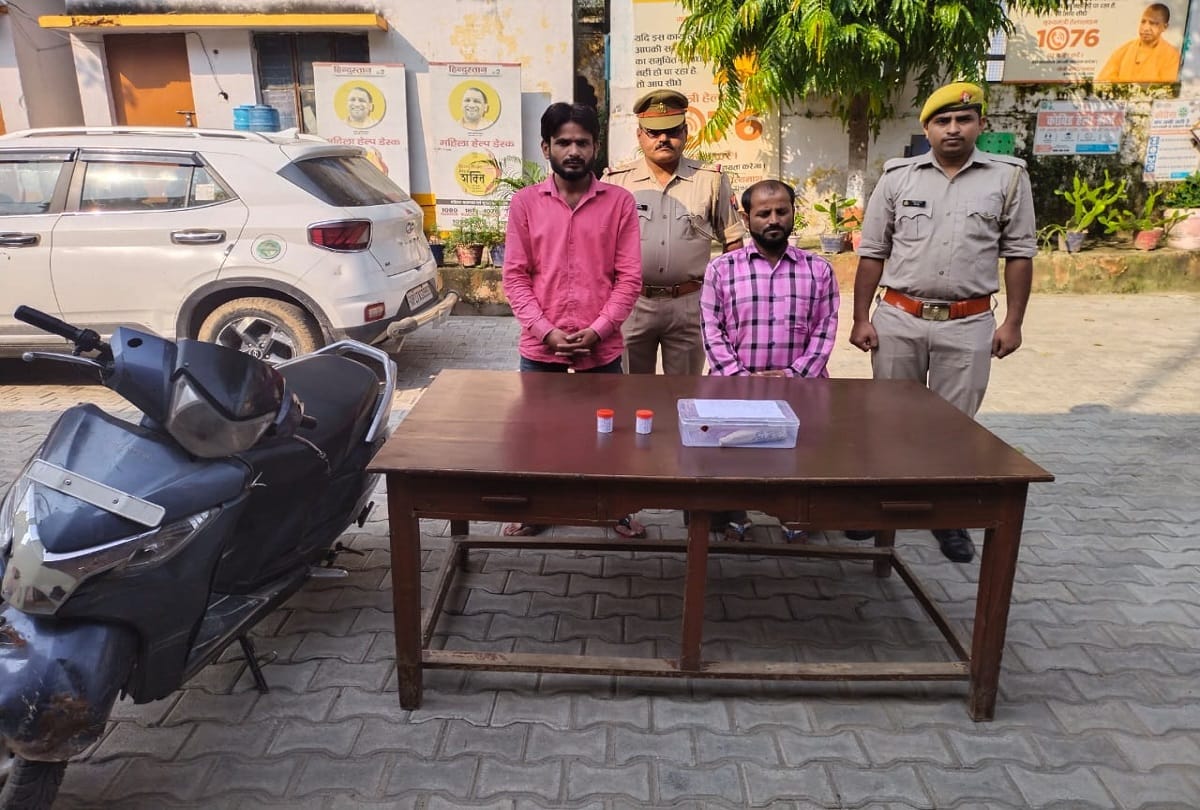 two killers of cement trader arrested they were shot openly after a minor dispute in shahjahanpur
