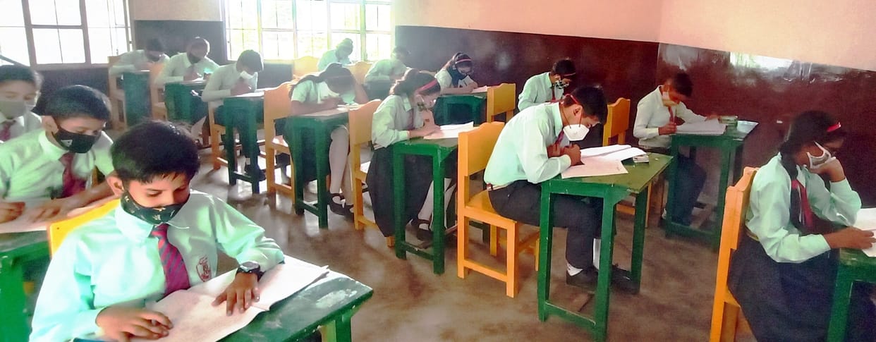 Students participated in the talent search exam