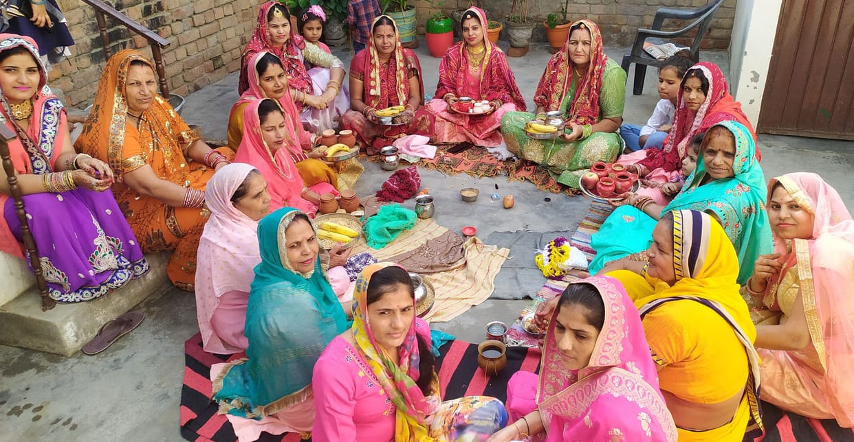 Karva Chauth: Newlyweds looked excited by keeping the first fast