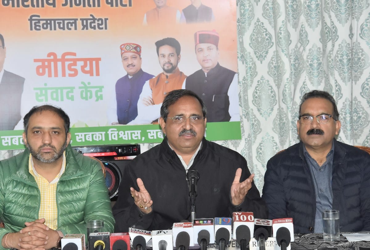 bjp spokesperson randhir sharma statement on congress leader Anand Sharma
