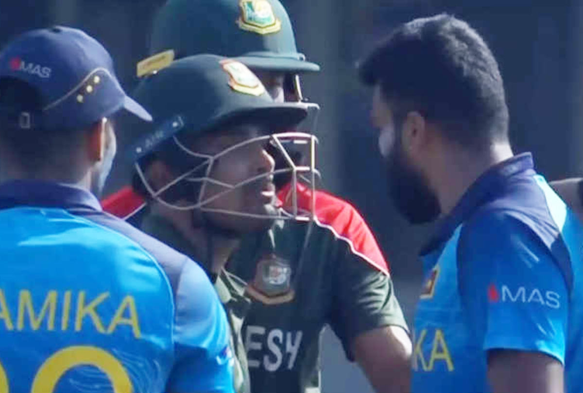 SriLanka vs Bangladesh T20 World Cup 2021: Fight Between Lahiru Kumara And Liton Das on field, Controversy