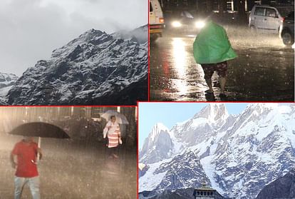 Uttarakhand Weather News Update: Rainfall and Snowfall in hilly areas Today Photos