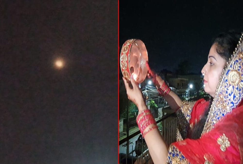 Karwa Chauth 2021: Married women celebrate Karwa Chauth after see moon in Uttarakhand Photos
