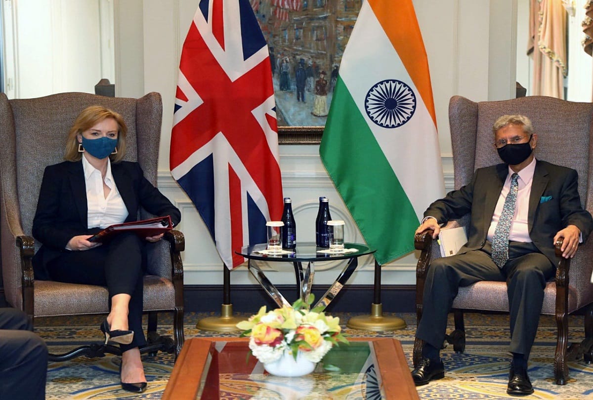 UK Foreign Minister Elizabeth Truss sais India UK democracies can make world safer and prosperous