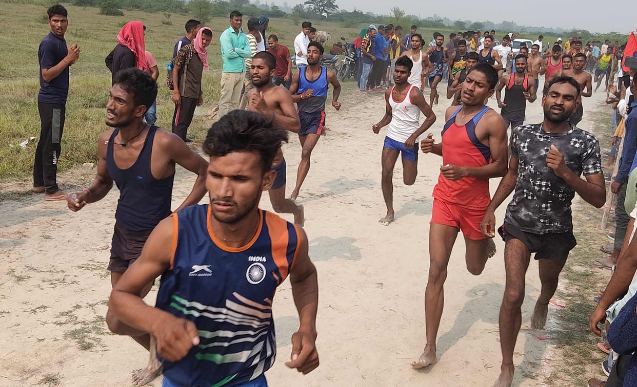 Manish Yadav was the winner of the running competition