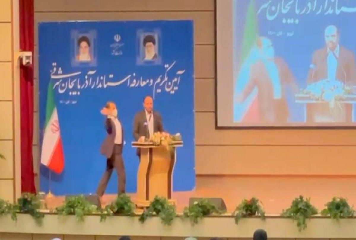 Iran provincial Eastern Azerbaijan governor slapped in a rare security breach