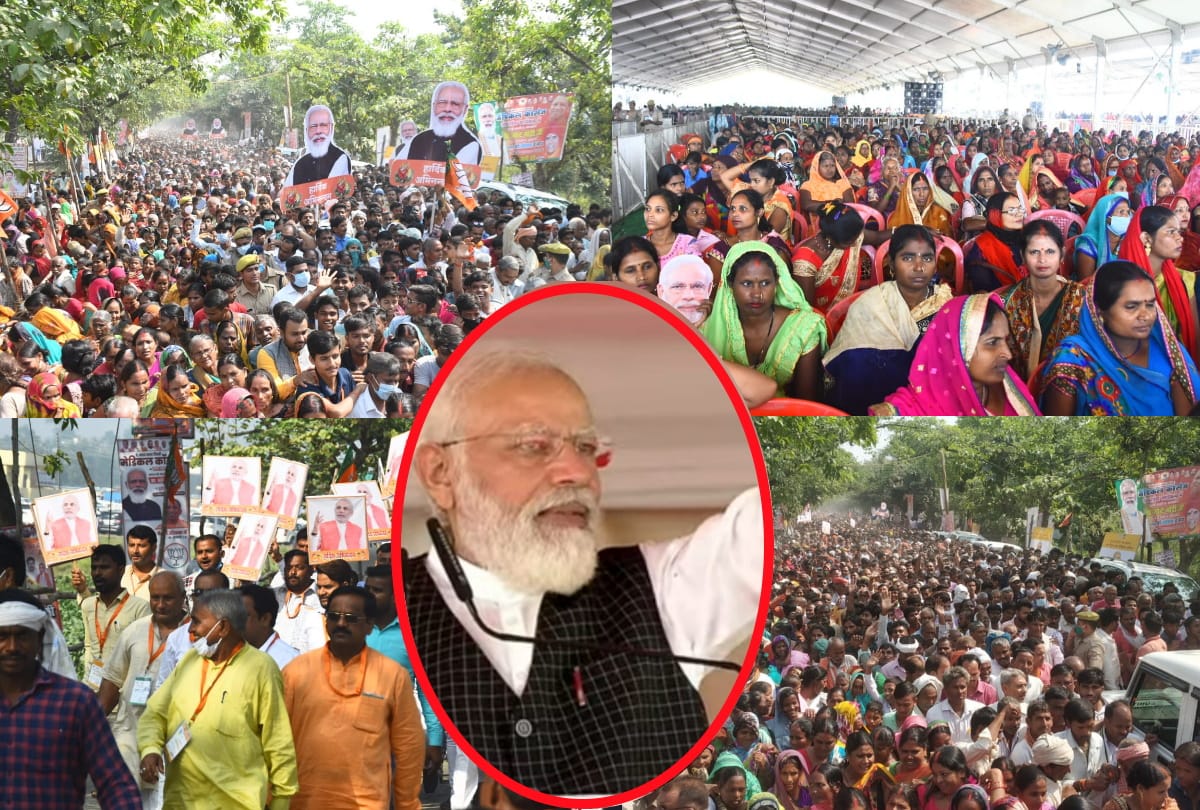 PM Modi Visit in Siddharthnagar see latest photos of PM Modi public meeting