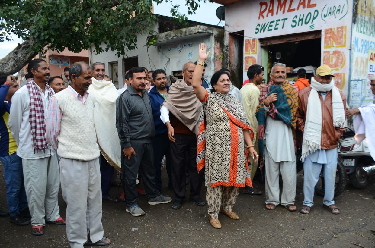 Farmers demonstrated against the government