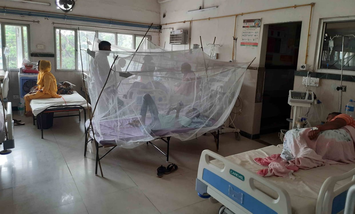 dengue case in hospital opd  increese