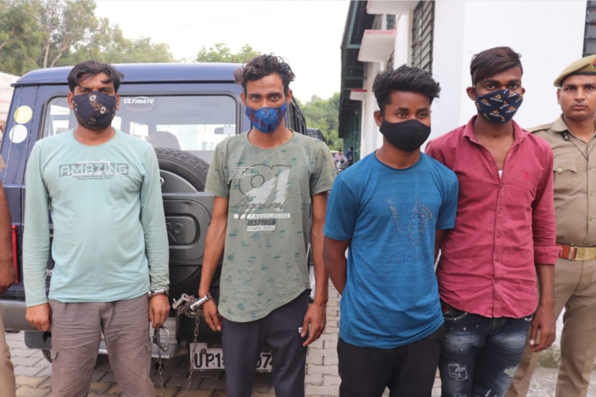 four arrested in loot case of finance company in Meerut, robber to fulfill drug hobbies