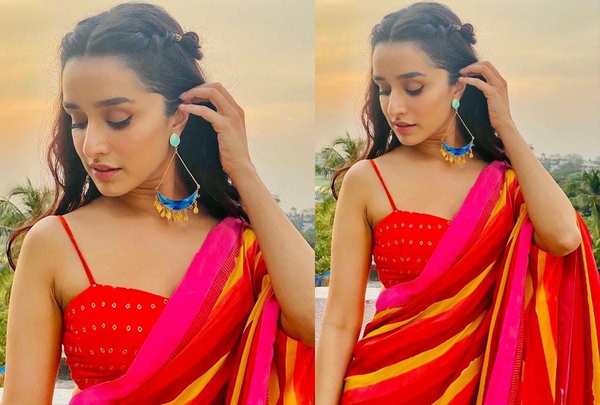 Shraddha kapoor Traditional Red Saree look Best For diwali 2021 Celebrations