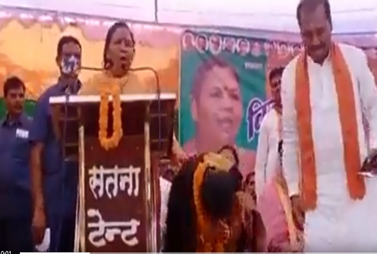Madhya Pradesh by-election Uma Bharti BJP candidate Pratima Bagri in satna railly