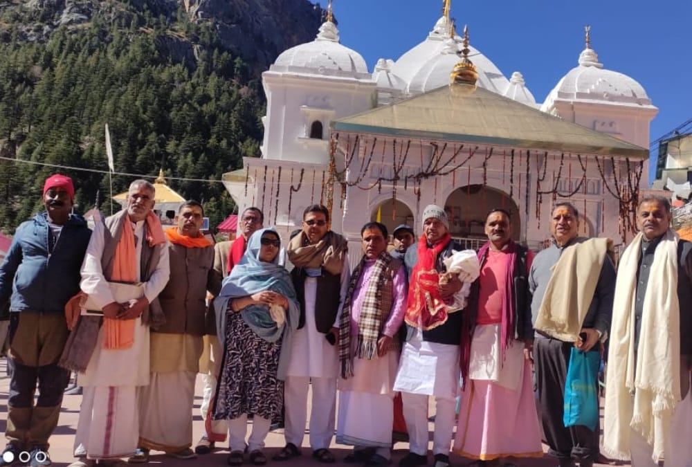 Chardham Devasthanam Board: National President of All India Tirth Purohit Mahasabha Mahesh Pathak reached Gangotri Dham