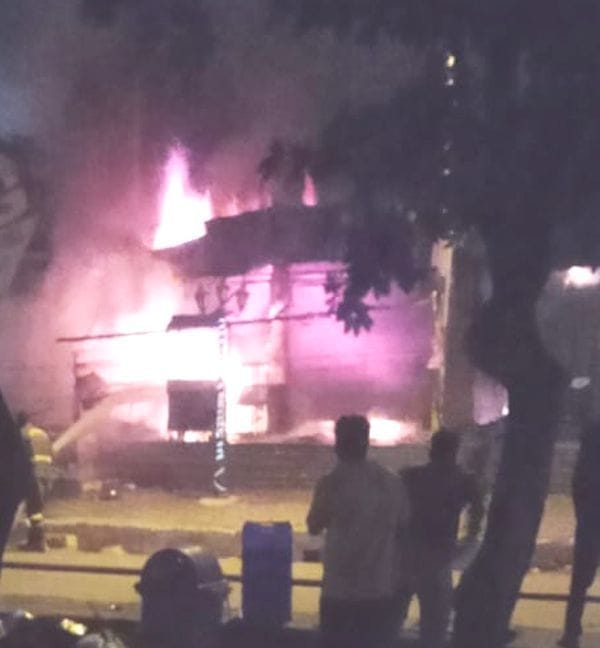 Fire in sweet shop, 50 lakh damage