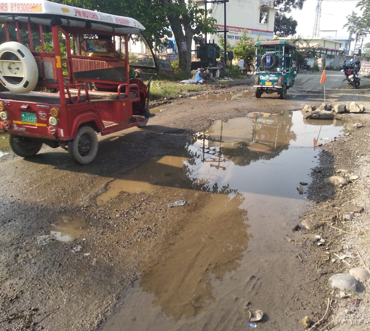 The week has passed, but the traces of destruction due to rain still remain.