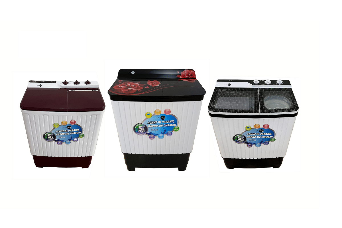 Daiwa launches a new range of Designer Toughened Glass Semi-Automatic Washing Machines
