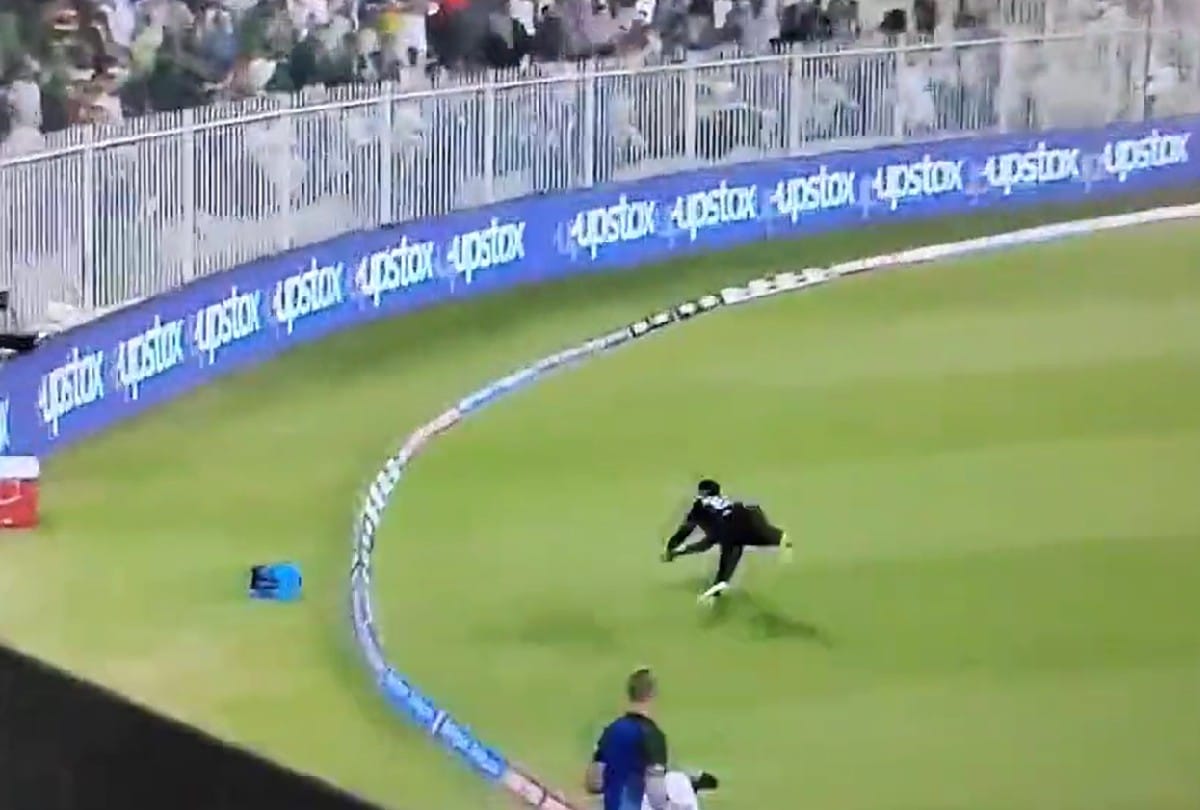 New Zealands Devon Conway took beautiful catch to dismiss mohammad hafeez watch video