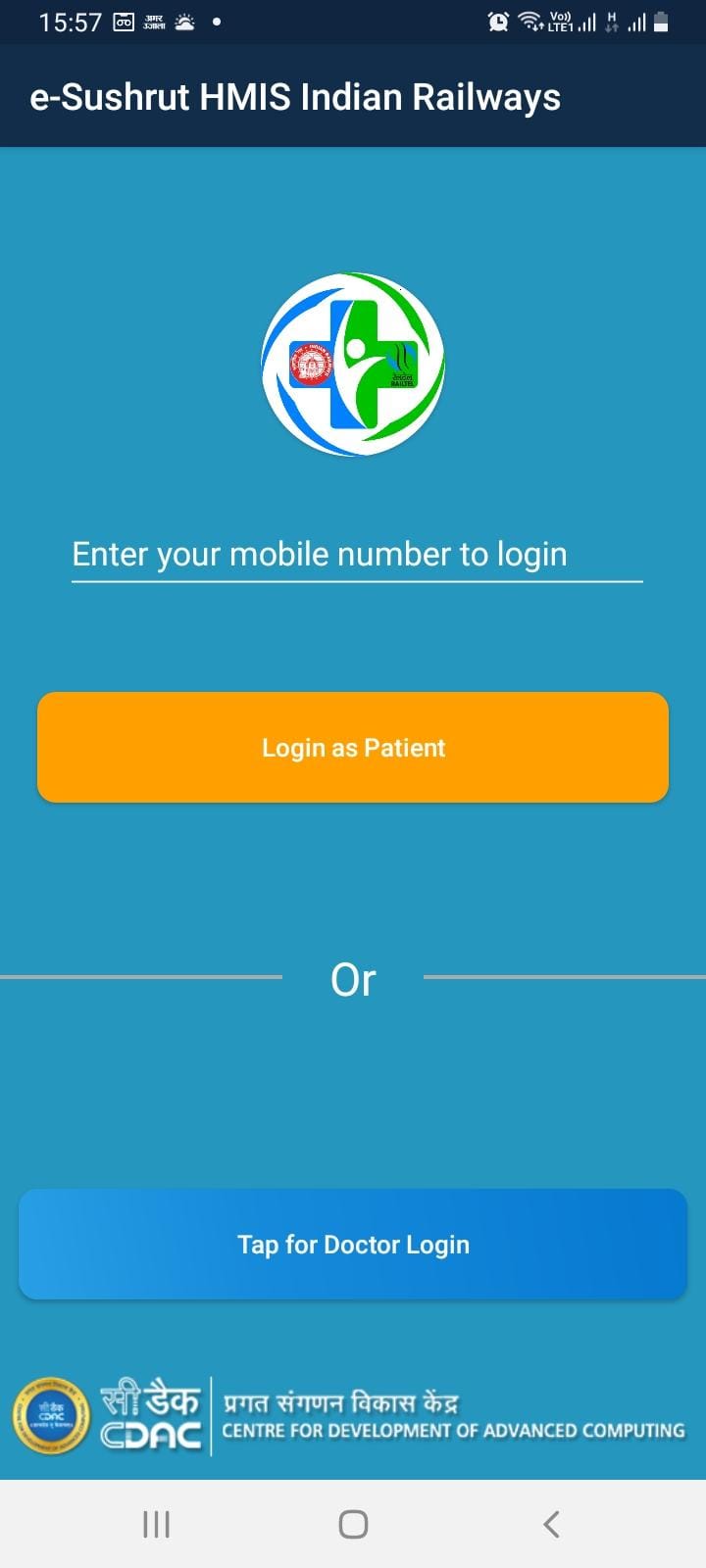Doctor's appointment will be available as soon as you scan the QR code in the railway hospital