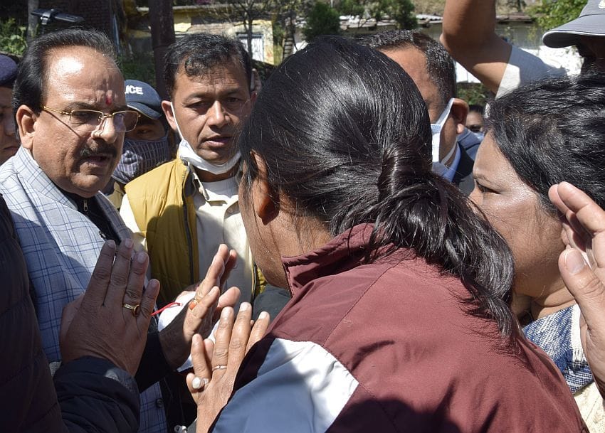 Balianala affected protest against Union Minister of State